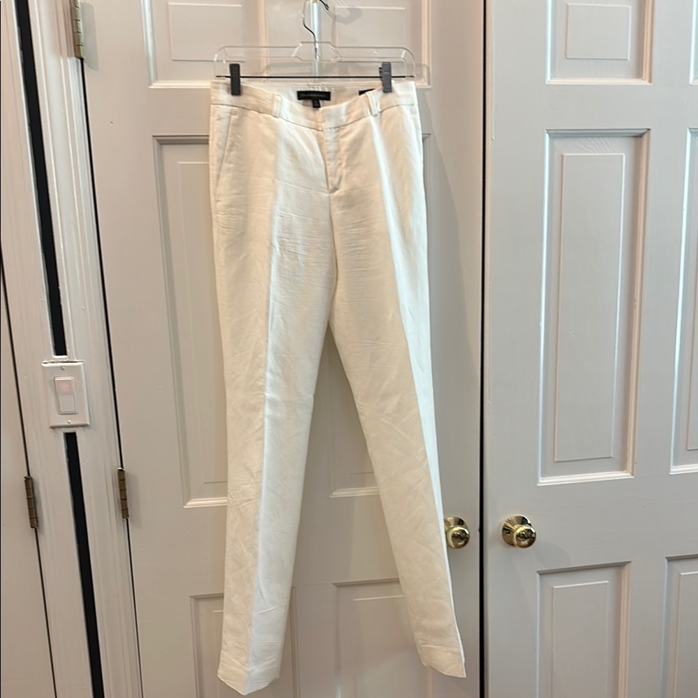 Banana Republic White Dress lined pant’s NWOT